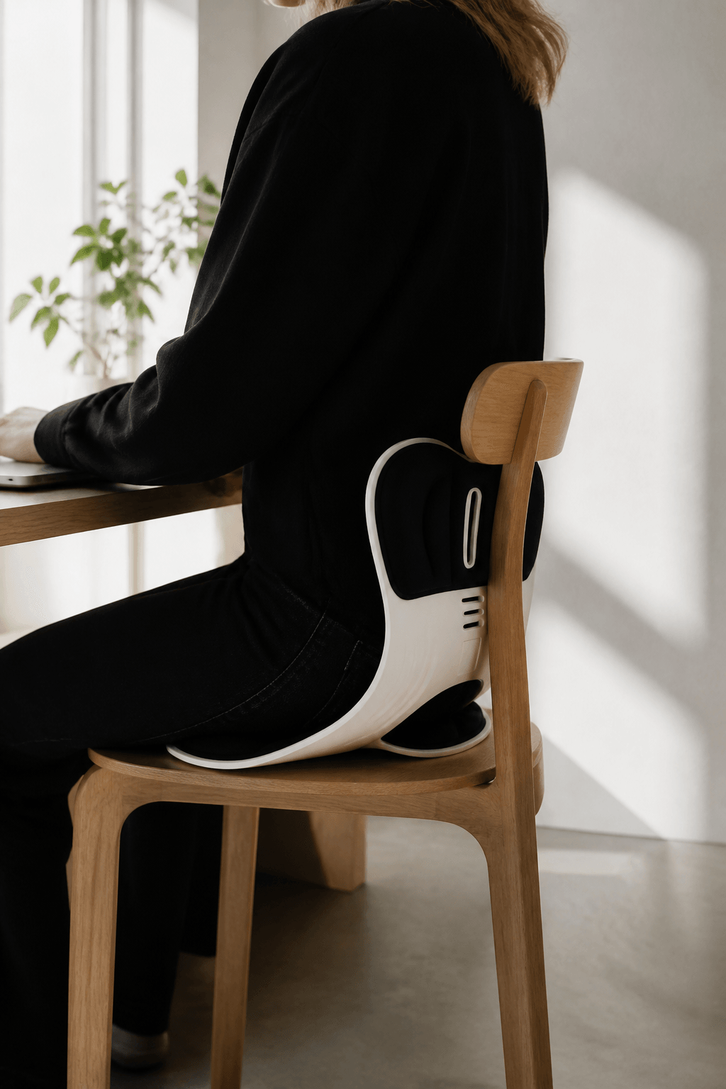 0381 Large aan een bureau